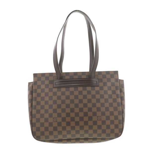 1240002015419 1 Louis Vuitton Parioli PM Shoulder Bag Damier Ebene Brown