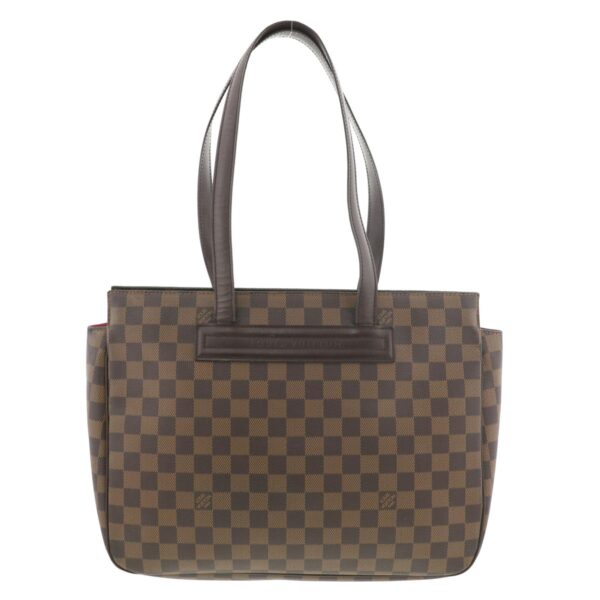 1240002015419 4 Louis Vuitton Parioli PM Shoulder Bag Damier Ebene Brown