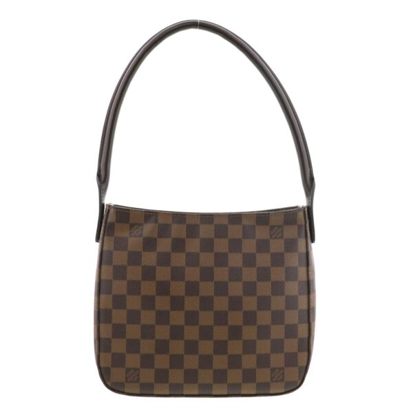 1240002015465 1 Louis Vuitton Luping MM Shoulder Bag Damier Eben