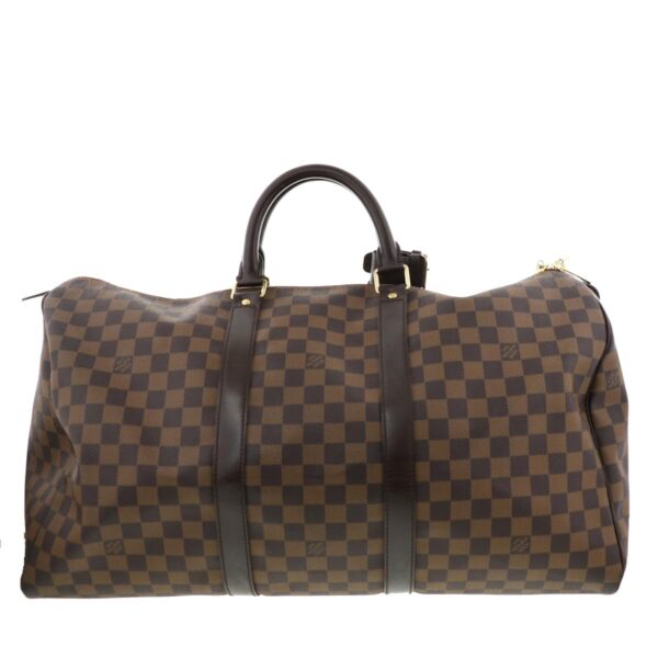 1240002015475 4 Louis Vuitton Keepall 50 Bag Damier Ebene