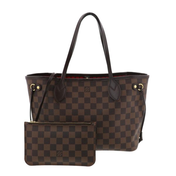 1240002015482 1 Louis Vuitton Neverfull PM Tote Bag Damier Ebene