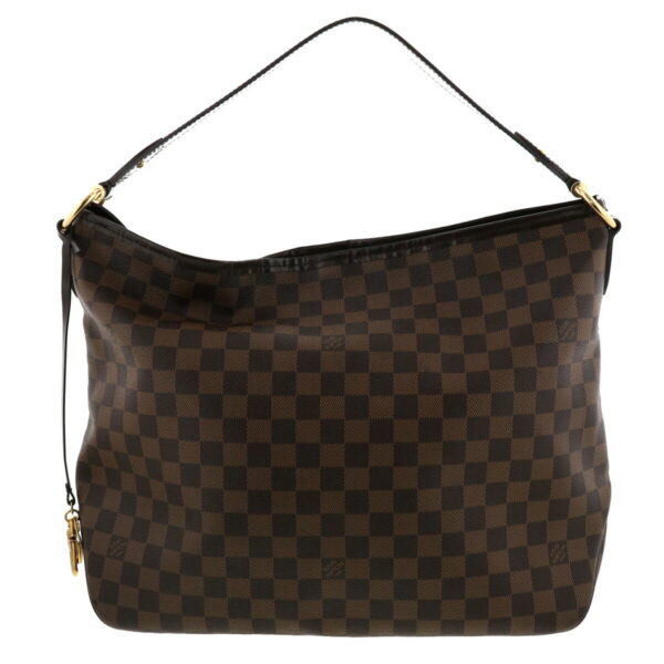 1240002016468 1 Louis Vuitton Delightful MM Shoulder Bag Damier Ebene Brown