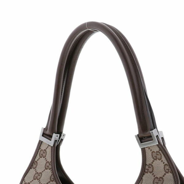 1240002016554 3 Gucci Jackie GG Canvas Shoulder Bag Brown