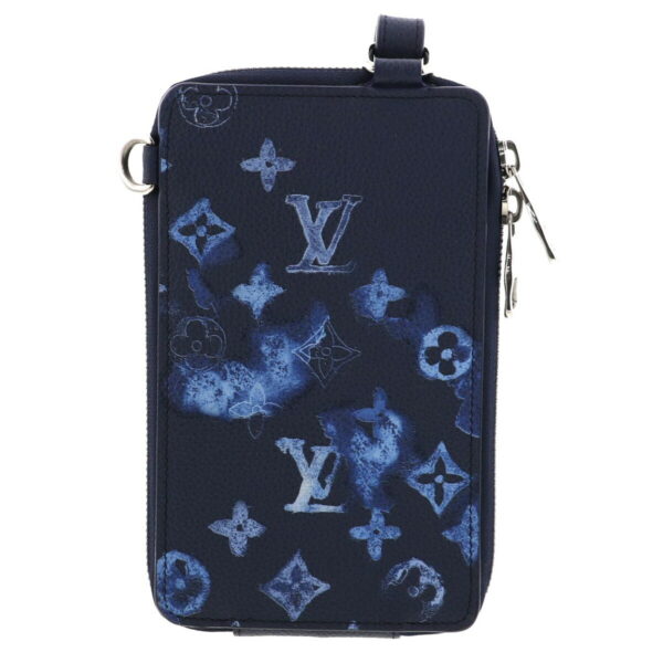 1240002016747 3 Louis Vuitton Font Portrait Shoulder Bag Watercolor Monogram Navy