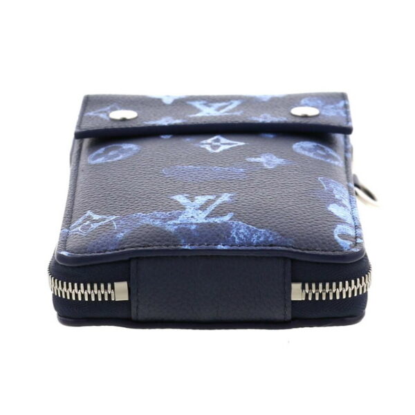 1240002016747 4 Louis Vuitton Font Portrait Shoulder Bag Watercolor Monogram Navy