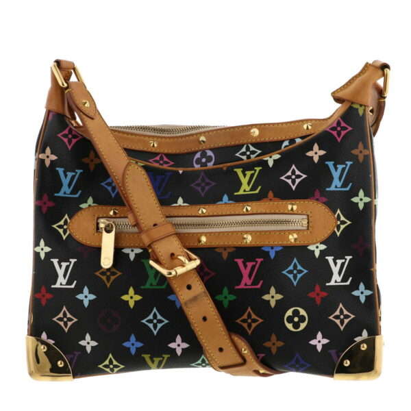 1240002016782 1 Louis Vuitton Brownie Shoulder Bag Monogram Multicolor Black