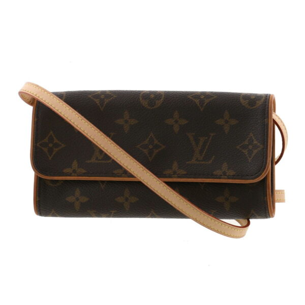 1240002016868 1 Louis Vuitton Pochette Twin PM Bag Monogram Brown