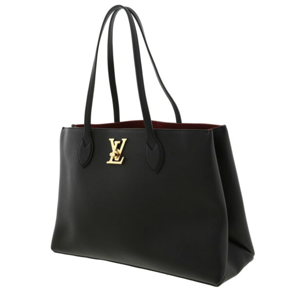 1240002016916 2 Louis Vuitton Lock Me Shopper Tote Bag Black