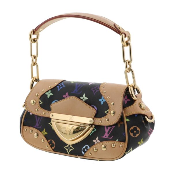 1240002017066 2 Louis Vuitton Marine Shoulder Bag Monogram Multicolor Black