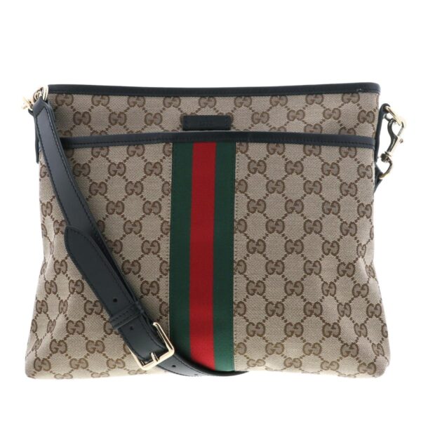 1240002017070 1 Gucci GG Canvas Shoulder Bag Beige