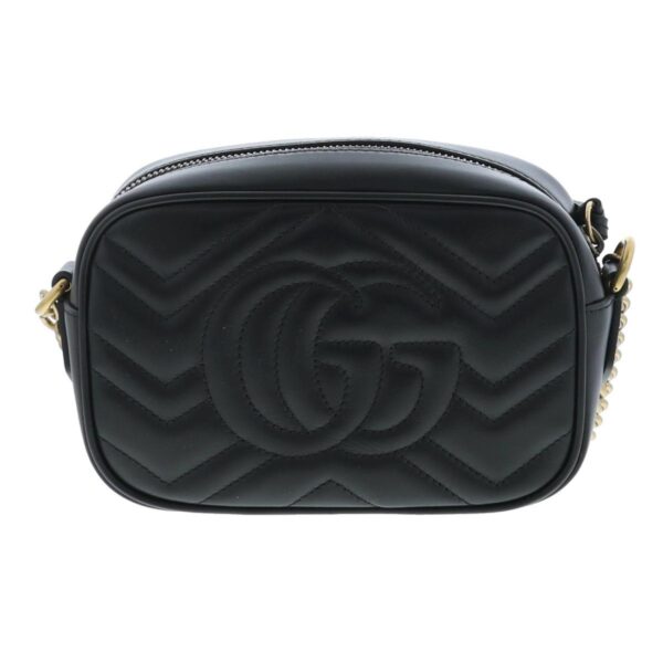 1240002017325 3 Gucci GG Marmont Quilting Mini Bag Black