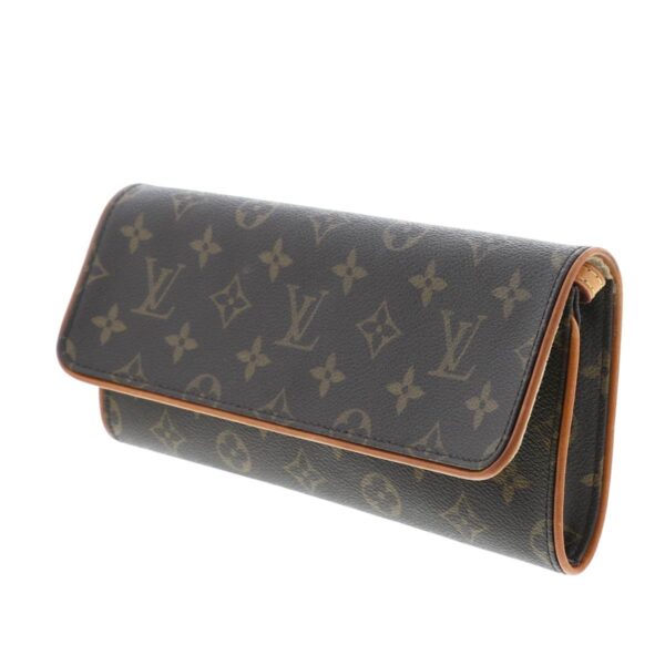 1240002017341 2 Louis Vuitton Pochett Twin GM Clutch Monogram Brown