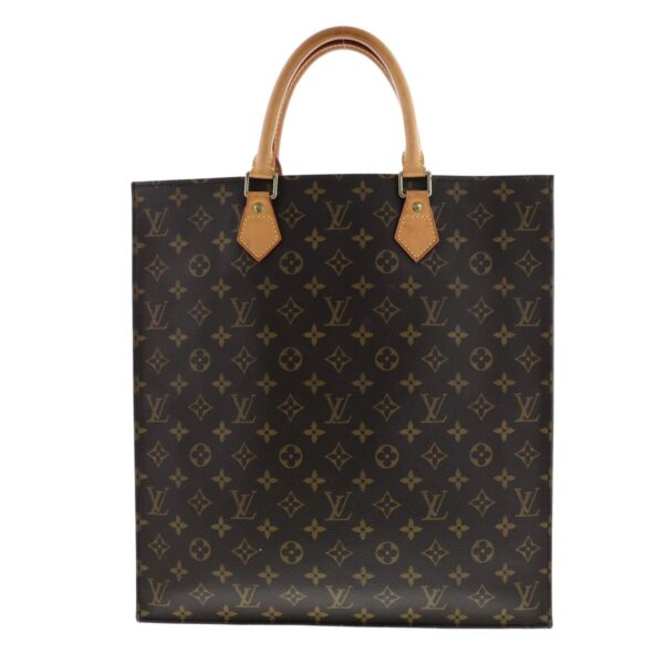 1240002017411 1 Louis Vuitton Sac Plat Tote Bag Monogram Brown