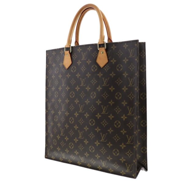 1240002017411 2 Louis Vuitton Sac Plat Tote Bag Monogram Brown