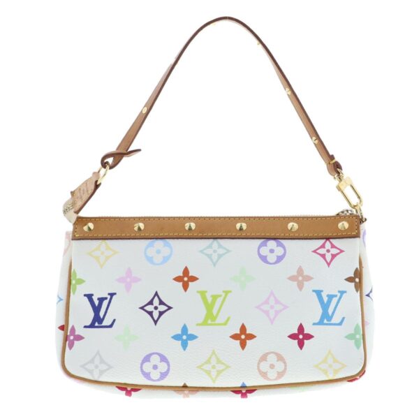 1240002017587 4 Louis Vuitton Pochette Accessory Clutch Multi Color Blanc