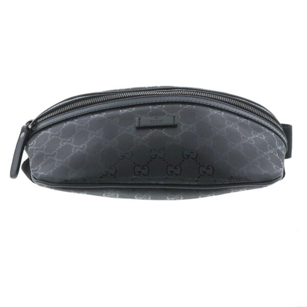 1240002017674 4 Gucci GG Imprime Waist Bag Black