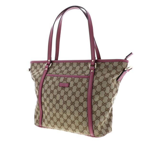 1240002017990 2 Gucci 2WAY Tote Bag GG Canvas Beige