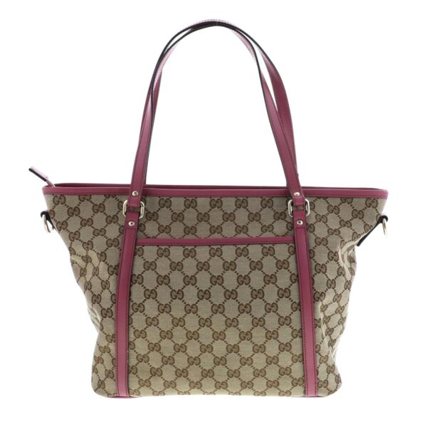 1240002017990 4 Gucci 2WAY Tote Bag GG Canvas Beige