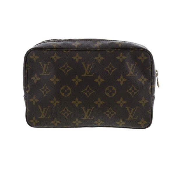 1240002018112 3 Louis Vuitton True Toilette Bag Pouch Clutch Monogram Brown