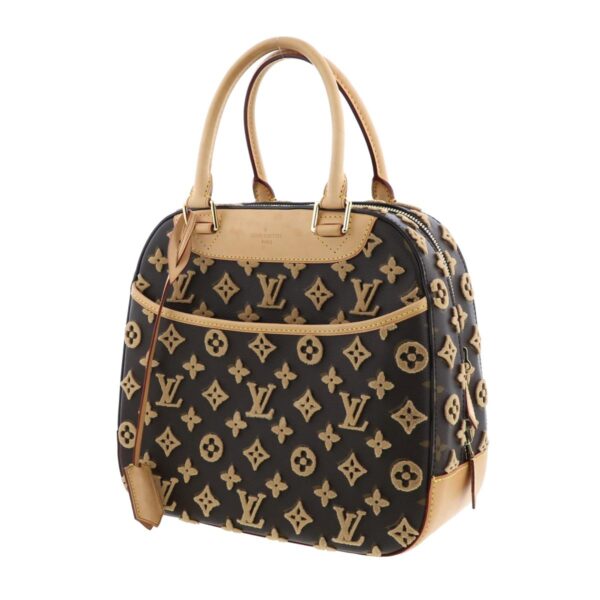 1240002018221 2 Louis Vuitton Douville Cube Bag Handbag Monogram Taftage