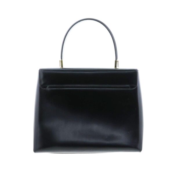 1240002018927 4 Salvatore Ferragamo Ganchini Leather Handbag Black