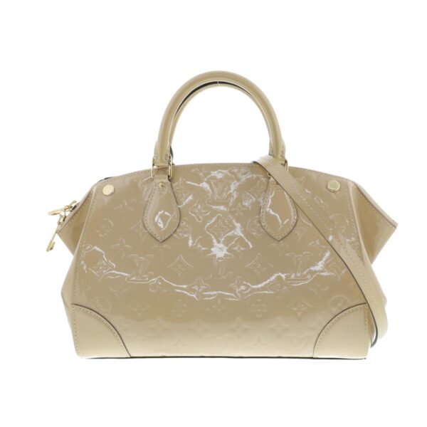 1240002019145 1 Louis Vuitton Santa Monica Handbag Vernis Beige