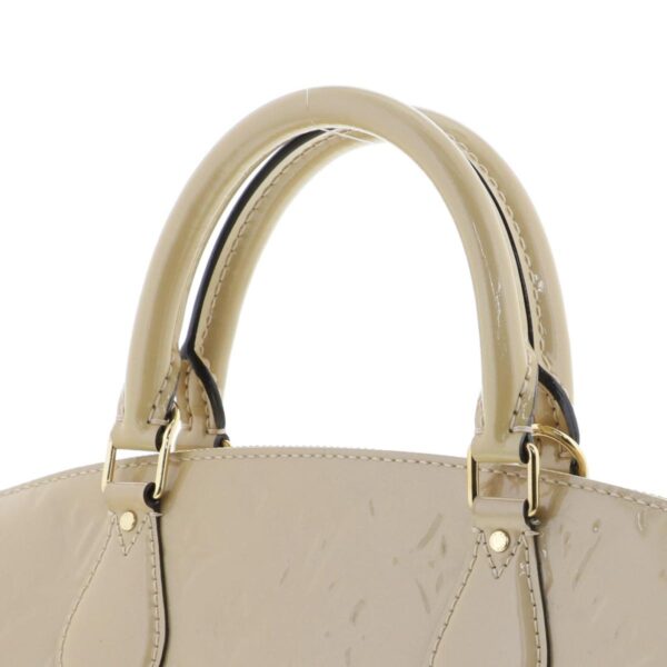 1240002019145 3 Louis Vuitton Santa Monica Handbag Vernis Beige