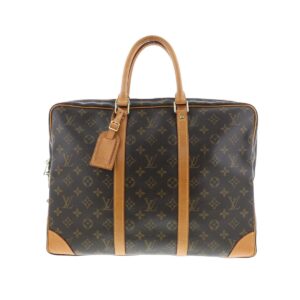 1240002019199 1 Louis Vuitton Monogram Saccious Brown 2WAY Bag Travel Bag