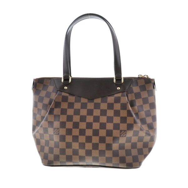 1240002019268 4 Louis Vuitton Westminster PM Shoulder Bag Damier Ebene Brown