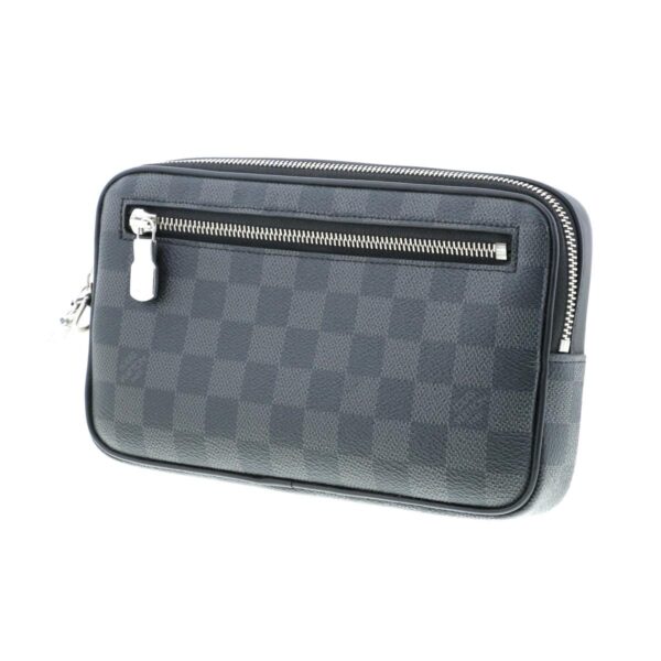 1240002019313 2 Louis Vuitton Alpha Clutch Damier Graphite Black