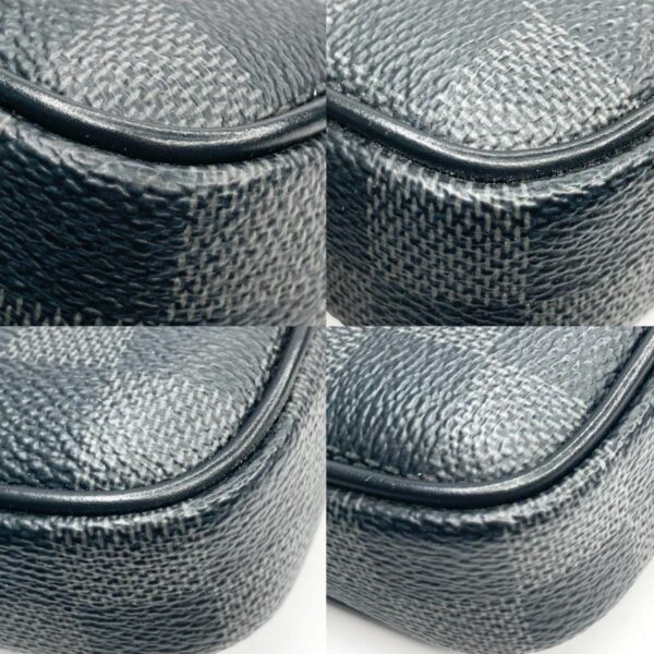 1240002019313 7 Louis Vuitton Alpha Clutch Damier Graphite Black