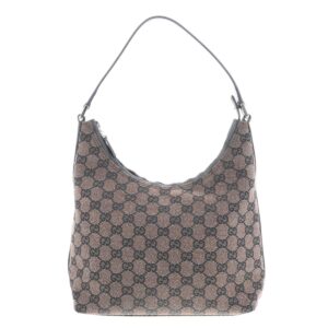 1240002019387 1 Gucci GG Canvas Princey Shoulder Tote Sherry Khaki Beige Cream