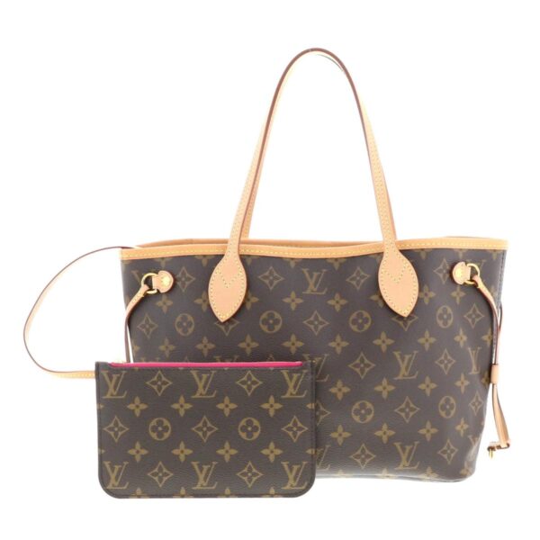 1240002019433 1 Louis Vuitton Neverfull PM Tote Bag Monogram Pivoine Brown