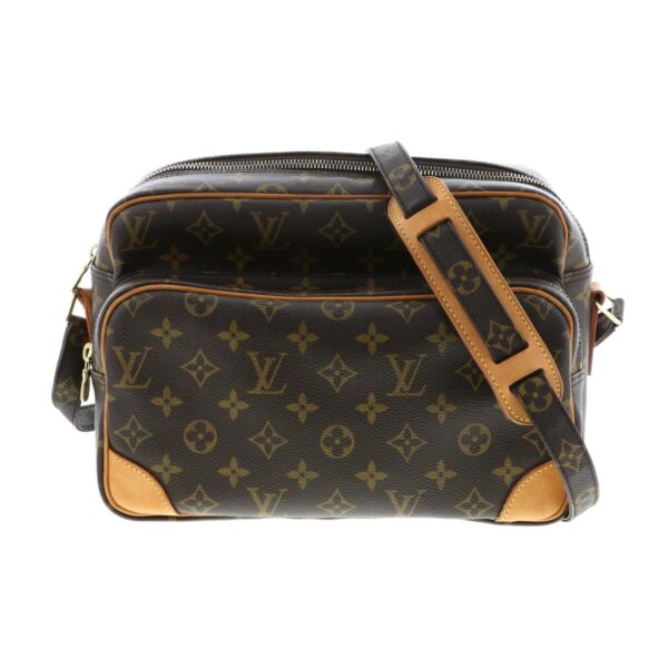 1240002019736 1 Louis Vuitton Nile Shoulder Bag Monogram Brown