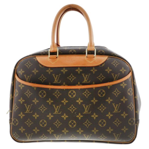 1240002019875 1 Louis Vuitton Bowling Vanity Douville Handbag Monogram Brown