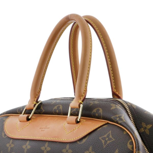 1240002019875 3 Louis Vuitton Bowling Vanity Douville Handbag Monogram Brown