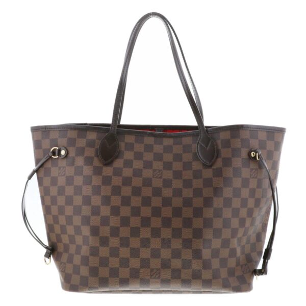 1240002020103 1 Louis Vuitton Neverfull MM Tote Bag Damier Ebene Brown