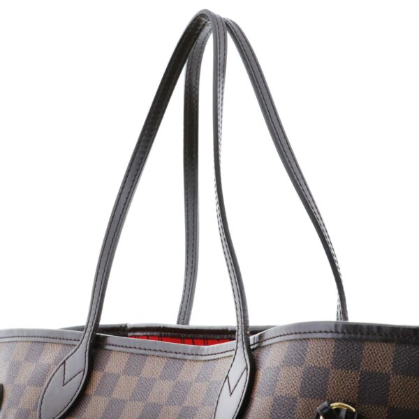 1240002020103 3 Louis Vuitton Neverfull MM Tote Bag Damier Ebene Brown