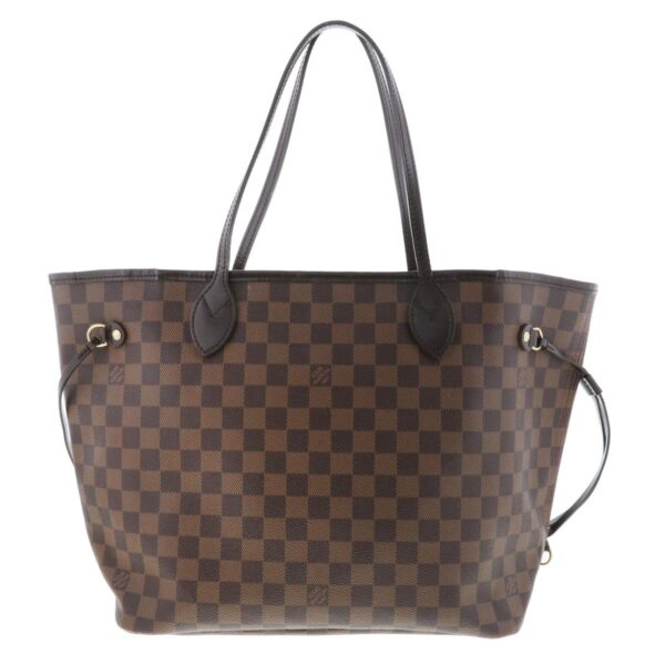 1240002020103 4 Louis Vuitton Neverfull MM Tote Bag Damier Ebene Brown