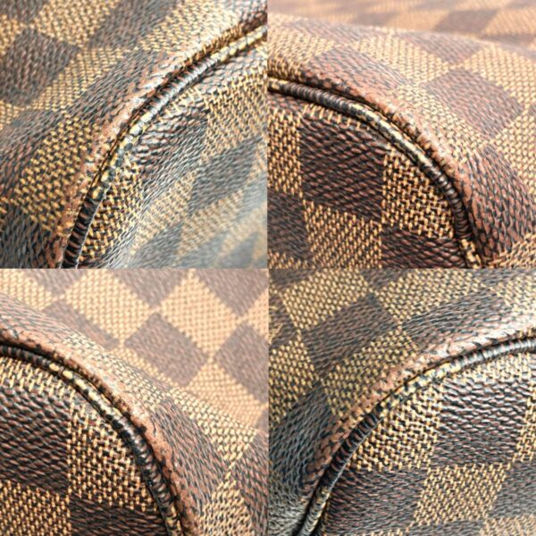 1240002020103 7 Louis Vuitton Neverfull MM Tote Bag Damier Ebene Brown