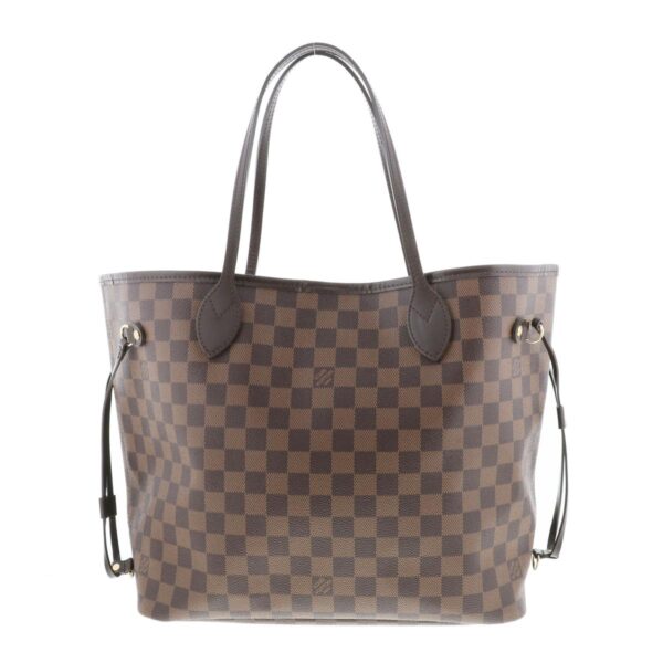 1240002020341 1 Louis Vuitton Neverfull MM Tote Bag Damier Ebene Brown