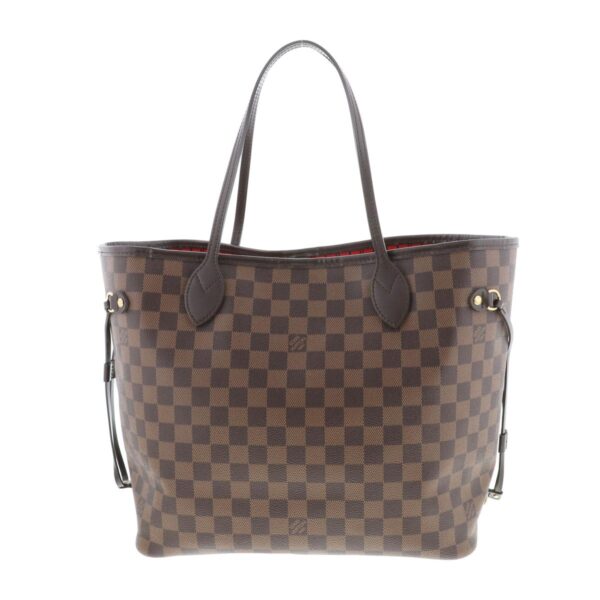 1240002020341 4 Louis Vuitton Neverfull MM Tote Bag Damier Ebene Brown