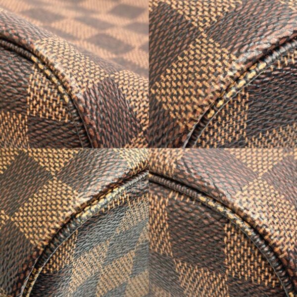 1240002020341 7 Louis Vuitton Neverfull MM Tote Bag Damier Ebene Brown