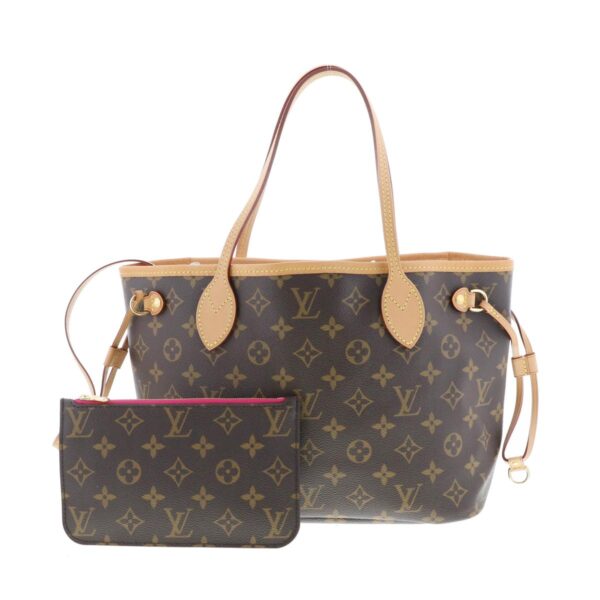 1240002020576 1 Louis Vuitton Neverfull PM Tote Bag Monogram Pivoine Brown