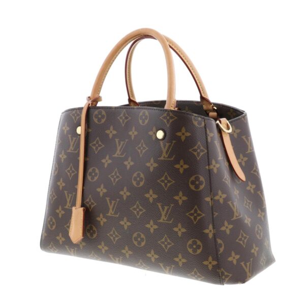 1240002020652 2 Louis Vuitton Montaigne MM Handbag Monogram Brown