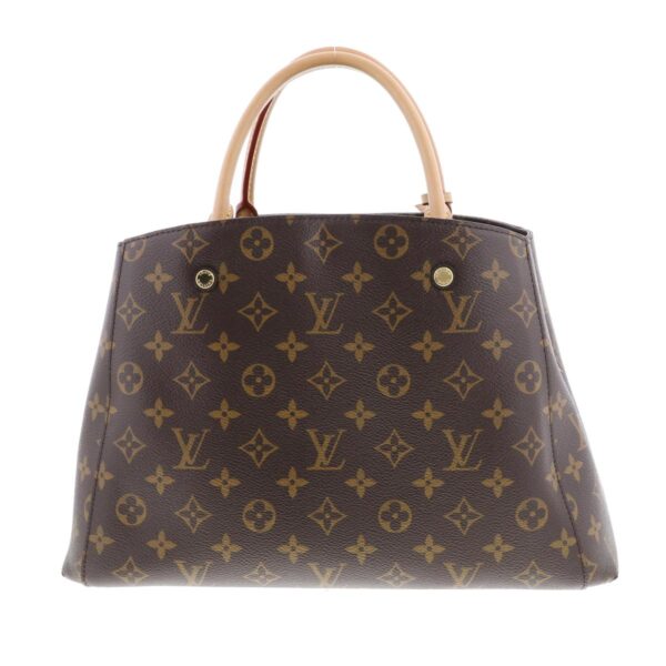 1240002020652 4 Louis Vuitton Montaigne MM Handbag Monogram Brown