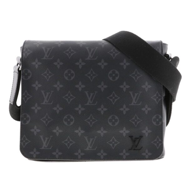 1240002020708 1 Louis Vuitton District PM NM Shoulder Bag Monogram Eclipse Black