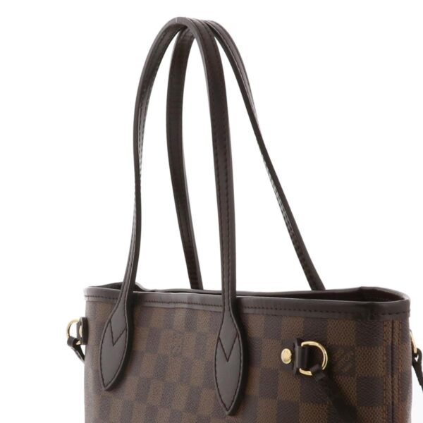 1240002021368 3 Louis Vuitton Far PM Tote Bag Damier Ebene Brown