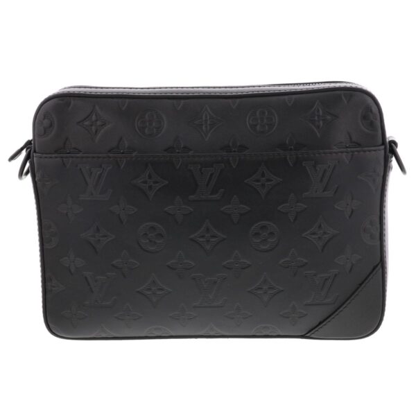 1240002021838 2 Louis Vuitton Duo Messenger Bag Monogram Shadow Black Leather