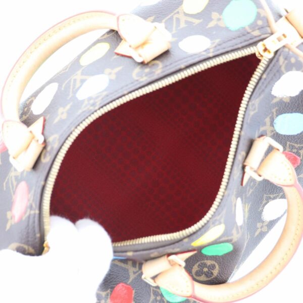 1240002021842 6 Louis Vuitton Speedy Bandolier Shoulder Bag Dot Yayoi Kusama Brown